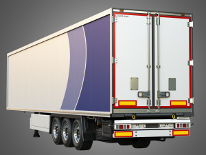 TKS Refrigerated Cool Liner Semi-Trailer 3D Model