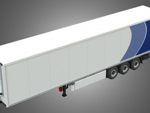 TKS Refrigerated Cool Liner Semi-Trailer 3D Model