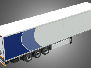 TKS Refrigerated Cool Liner Semi-Trailer 3D Model
