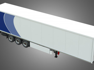 TKS Refrigerated Cool Liner Semi-Trailer 3D Model