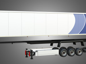 TKS Refrigerated Cool Liner Semi-Trailer 3D Model
