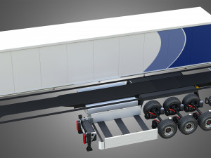 TKS Refrigerated Cool Liner Semi-Trailer 3D Model