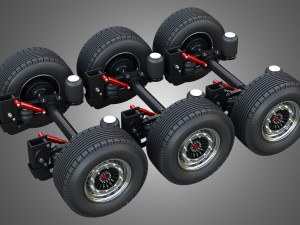 TKS Refrigerated Cool Liner Semi-Trailer 3D Model
