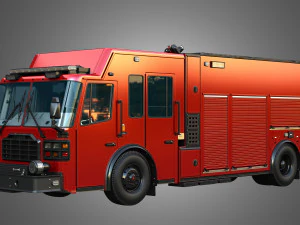 Appareil d'incendie de Ferrara - Pompe de sauvetage MVP Modèle 3D