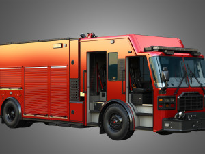 Ferrara Fire Apparatus - MVP Rescue Pumper 3D 모델