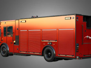 Ferrara Fire Apparatus - MVP Rescue Pumper 3D Model