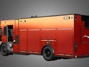 Ferrara Fire Apparatus - MVP Rescue Pumper 3D Model