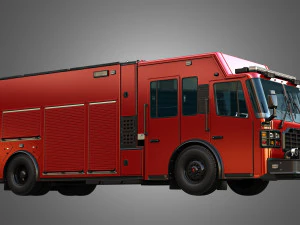 Ferrara Fire Apparatus - MVP Rescue Pumper 3D Model