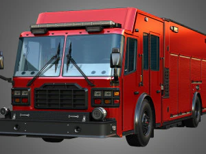 Ferrara Fire Apparatus - MVP Rescue Pumper 3D Model