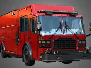 Ferrara Fire Apparatus - MVP Rescue Pumper 3D Model