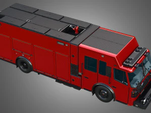 Ferrara Fire Apparatus - MVP Rescue Pumper 3D Model
