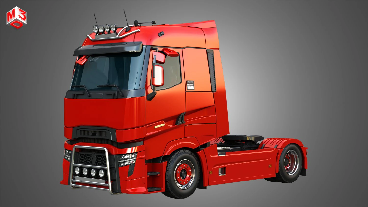 T520 - High Range Truck - Single Axle 3D Model .c4d .max .obj .3ds .fbx .stl .blend