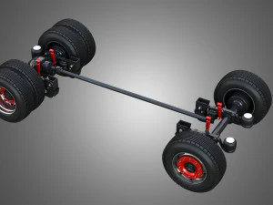 T520 - High Range Truck - Single Axle 3D Model