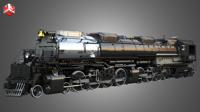 Big Boy 4014 Steam Locomotive 3D Modell