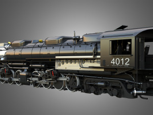 Big Boy 4014 - Steam Locomotive 3Dモデル