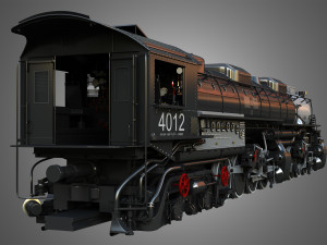 Big Boy 4014 - Steam Locomotive 3Dモデル