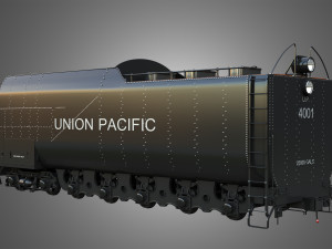Coal Wagon - Big Boy 4014 - Steam Locomotive 3Dモデル
