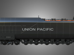 Coal Wagon - Big Boy 4014 - Steam Locomotive 3Dモデル