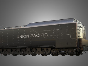 Coal Wagon - Big Boy 4014 - Steam Locomotive 3Dモデル