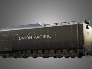 Coal Wagon - Big Boy 4014 - Steam Locomotive 3Dモデル