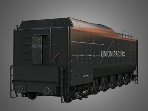 Coal Wagon - Big Boy 4014 - Steam Locomotive 3Dモデル
