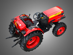 Mahindra JIVO - 365DI Tractor 3D 模型