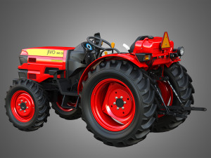 Mahindra JIVO - 365DI Tractor 3D 模型