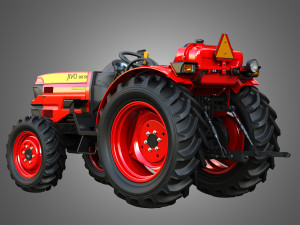 Mahindra JIVO - 365DI Tractor 3D 模型