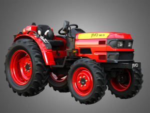 Mahindra JIVO - 365DI Tractor 3D 模型