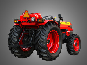 Mahindra JIVO - 365DI Tractor 3D 模型