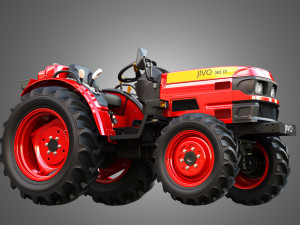 Mahindra JIVO - 365DI Tractor 3D 模型