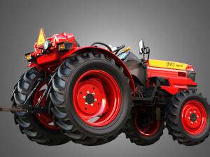 Mahindra JIVO - 365DI Tractor 3D 模型