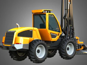 Sampo HR46X - Forestry Harvester 3D Model