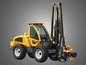 Sampo HR46X - Forestry Harvester 3D Model