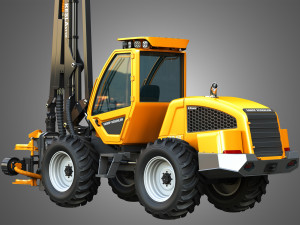 Sampo HR46X - Forestry Harvester Modèle 3D