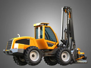 Sampo HR46X - Forestry Harvester 3D Model