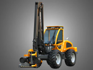 Sampo HR46X - Forestry Harvester 3D Model