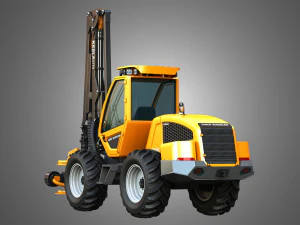 Sampo HR46X - Forestry Harvester 3D Model