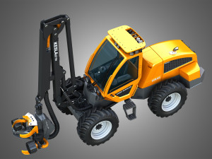 Sampo HR46X - Forestry Harvester Modèle 3D