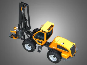 Sampo HR46X - Forestry Harvester 3D Model