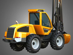 HR46X - Log Loader 3D Model