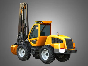 HR46X - Log Loader 3D Model