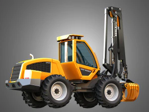 HR46X - Log Loader 3D Model