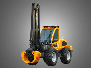 HR46X - Log Loader 3D Model