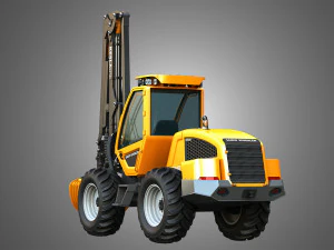 HR46X - Log Loader 3D Model