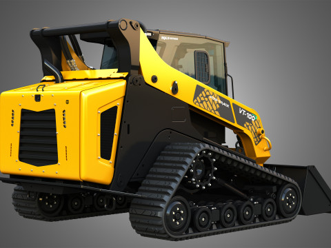 VT-100 Compact Track Loader - Bucket 3D Модель