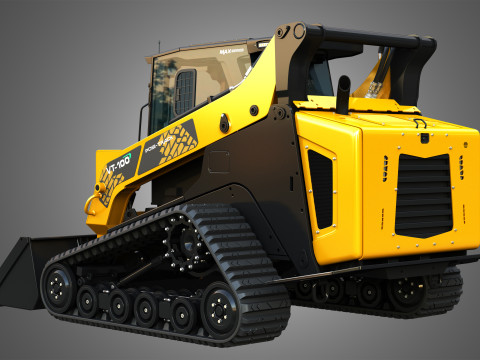 VT-100 Compact Track Loader - Bucket 3D Модель