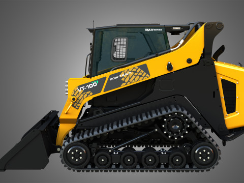 VT-100 Compact Track Loader - Bucket 3D Модель