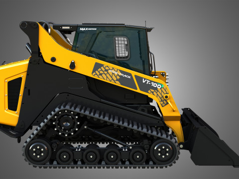 VT-100 Compact Track Loader - Bucket 3D Модель