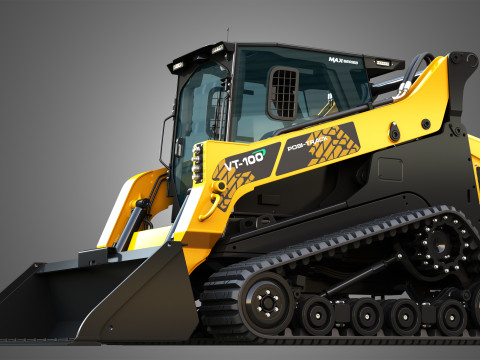 VT-100 Compact Track Loader - Bucket 3D Модель